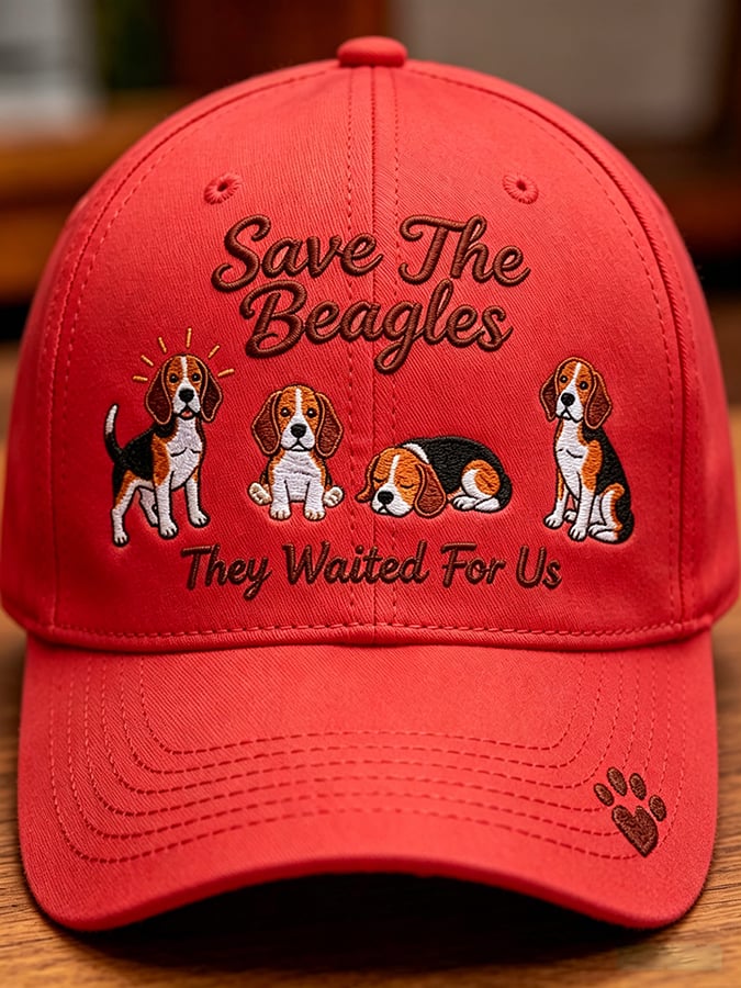 Unisex Save The Beagles They Waited For Us  Printed Art Printed Hat