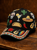 Unisex Retro Mexican Cinco De Mayo Printed Hat