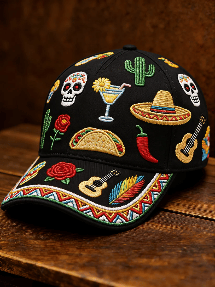Unisex Retro Mexican Cinco De Mayo Printed Hat