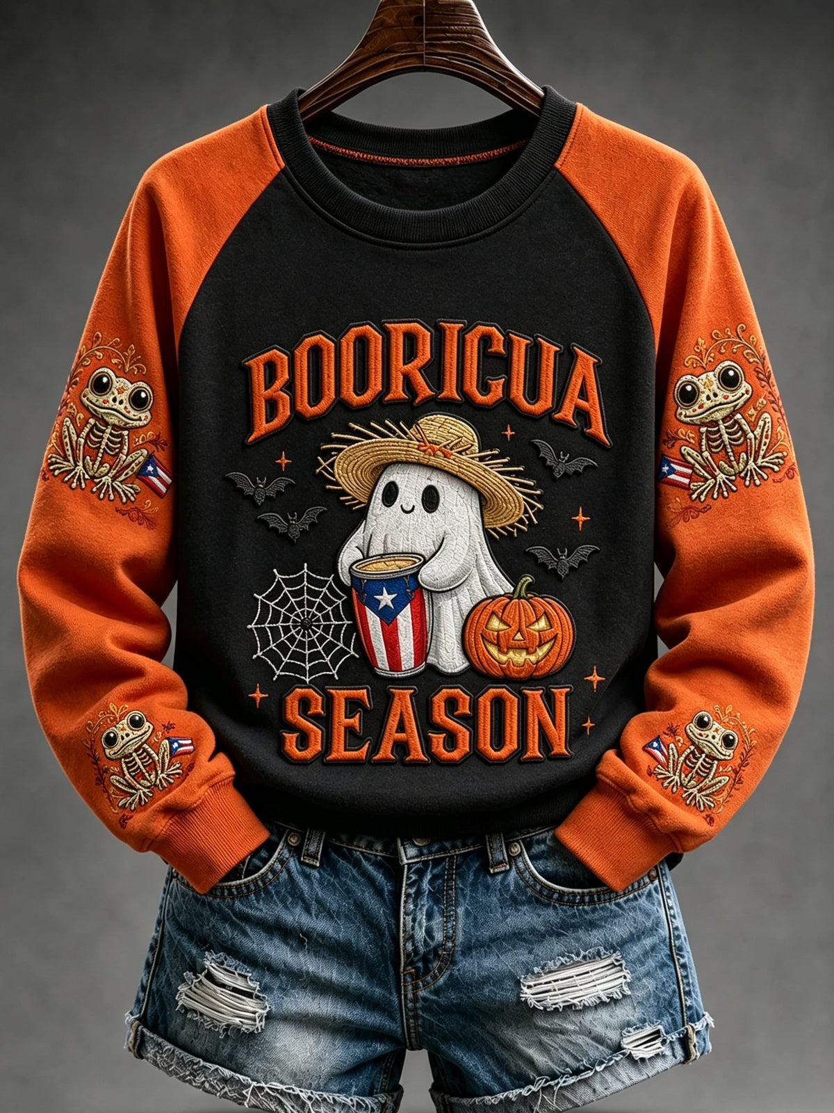 Women’s Halloween in Puerto Rico  Printed Casual Sweatshirt
