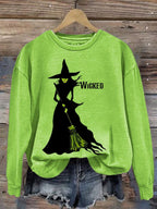 Women's Salem Witch Print Sweatshirt