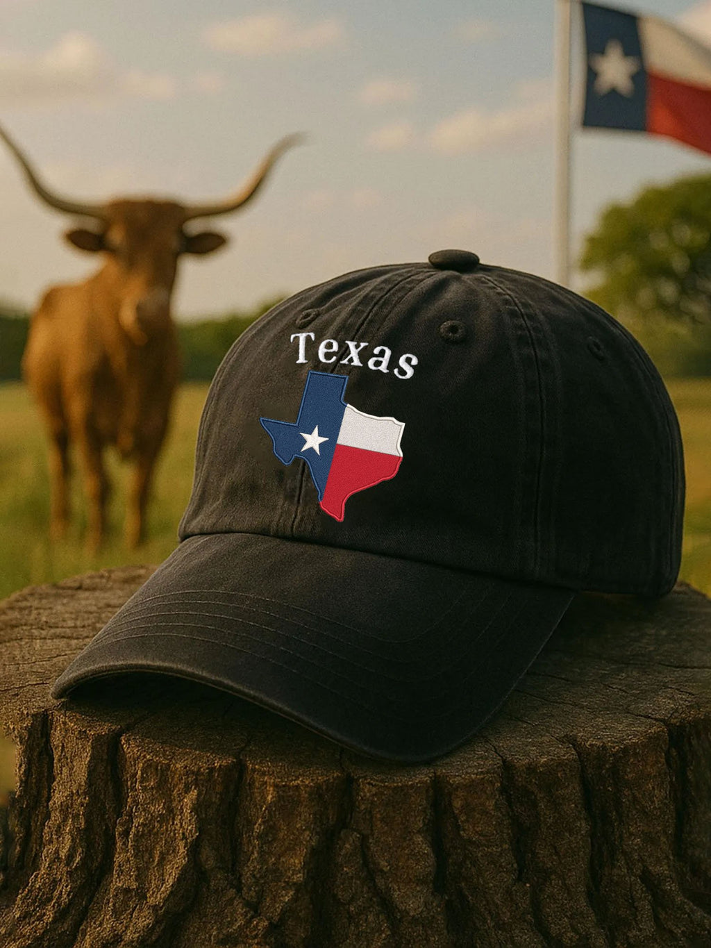 Unisex Texas Strong Print Baseball Cap