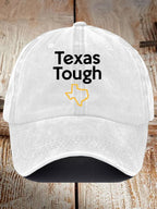 Retro Texas Tough Print Baseball Cap