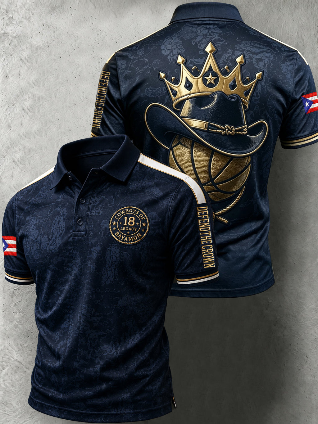 Men's Basketball Lovers Print Casual Polo
