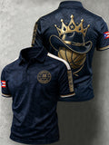 Men's Basketball Lovers Print Casual Polo