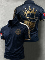 Men's Basketball Lovers Print Casual Polo