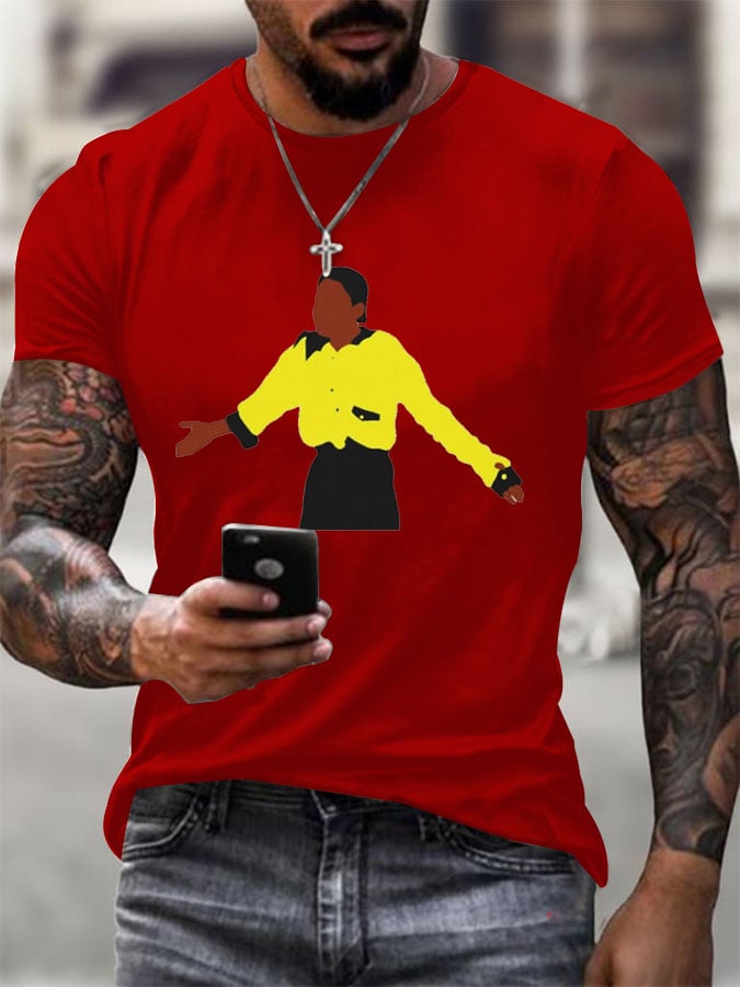Men's Commemorate Printed Casual T-Shirt