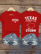 Women's Texas Stronger Than the Storm Print T-shirt