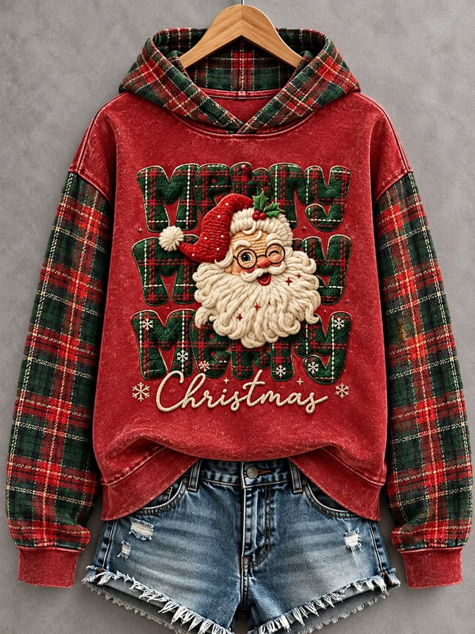 Women's Christmas Print Hoodie