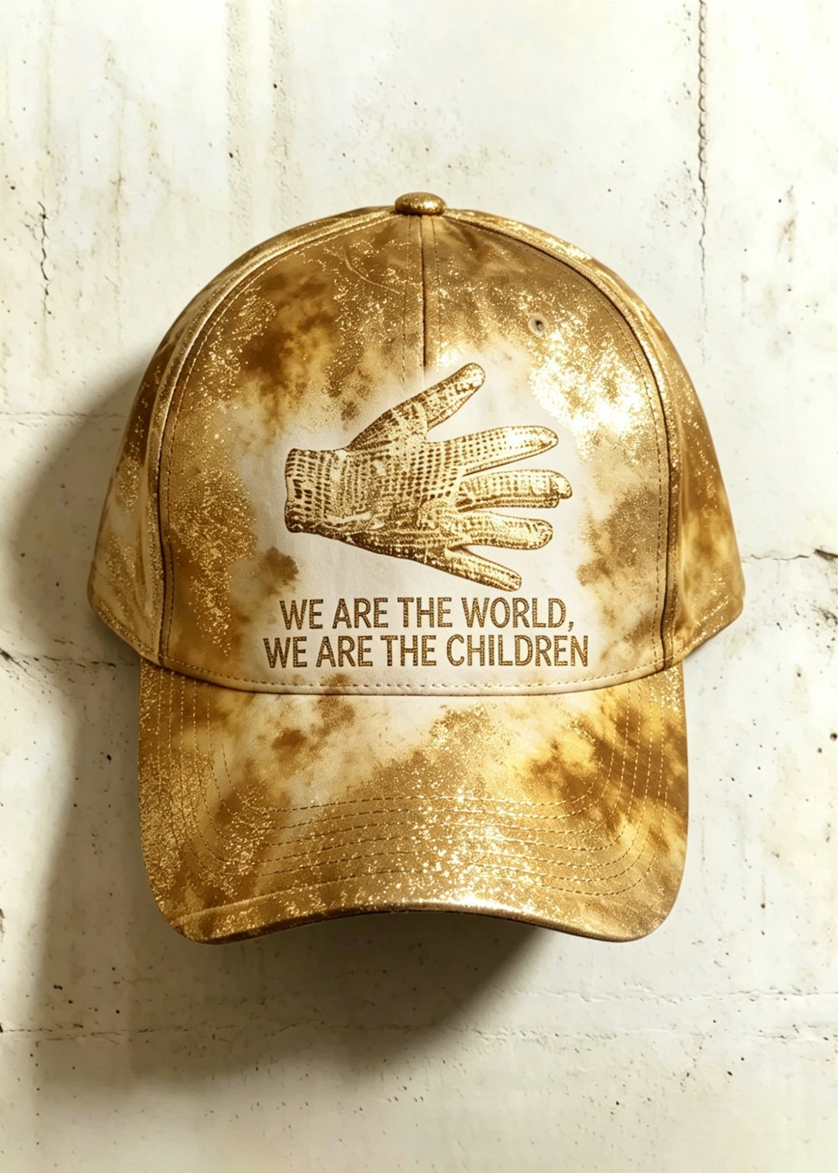 Unisex Retro Commemorative Baseball Cap: "King of Pop" Print