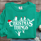 Christmas Things Upside Down Art Print Sweatshirt
