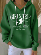 Women's Girls Trip Salem Print Casual Hoodie