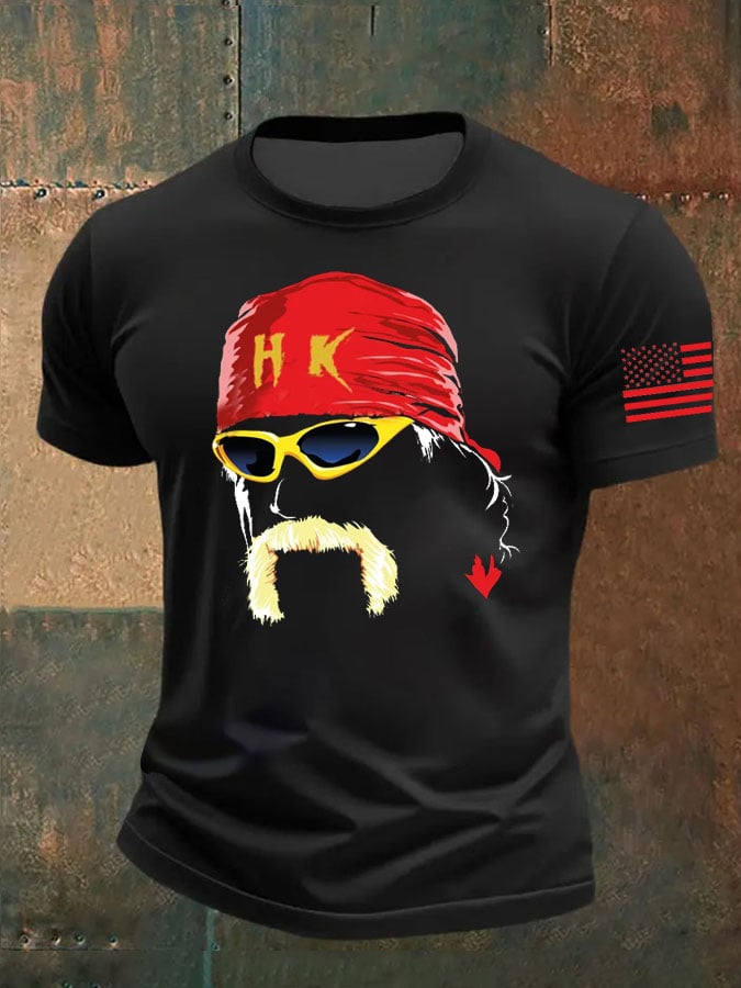 Men's Legendary Wrestler Commemorative Printed T-Shirt