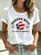 Women's Puerto Rico Print T-shirt