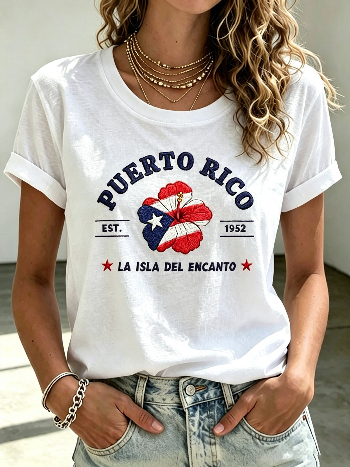 Women's Puerto Rico Print T-shirt