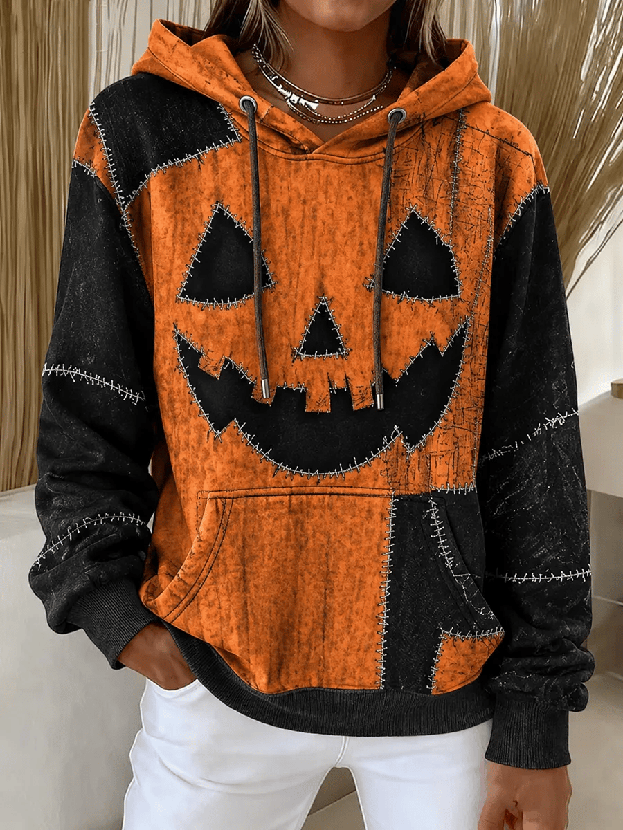 Women's Halloween Print Casual Hoodie