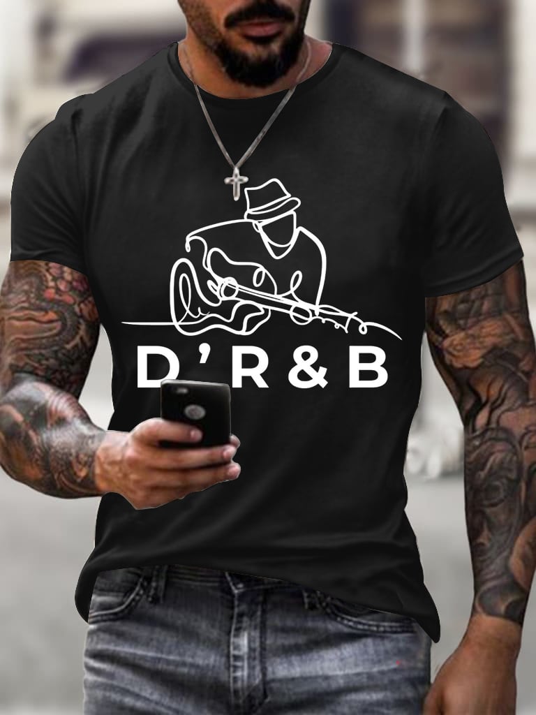 Men's MusicLover Print short-sleeved T-shirt