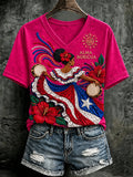 Women's Puerto Rico Print T-shirt