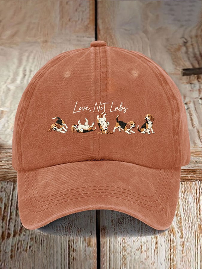 Unisex Love Not Labs Save The Beagles Printed Hat