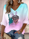 Puerto RIco Singer Boricua Decorate Printed Long Sleeve Top