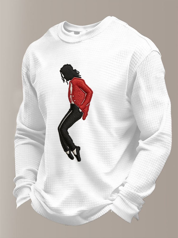 Men's Pop Music Legend  Print Crew Neck Top