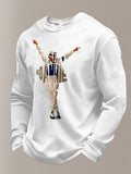 Men's Pop Music Legend  Print Crew Neck Top
