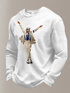 Men's Pop Music Legend  Print Crew Neck Top