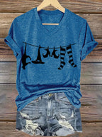 Women's Halloween Printed Casual T-Shirts