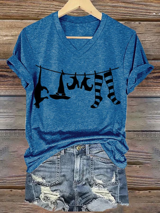 Women's Halloween Printed Casual T-Shirts