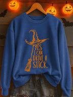 Women's Yes I Can Drive A Stick Printed Sweatshirt