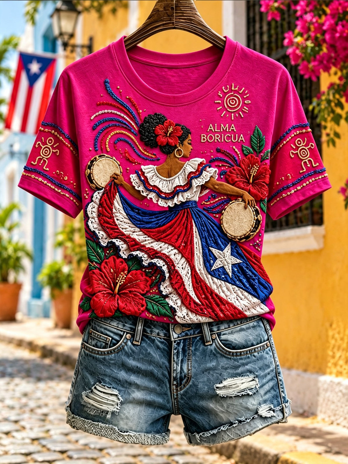 Women's Puerto Rico Print T-shirt