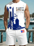 Men's Puerto Rico Print Vest