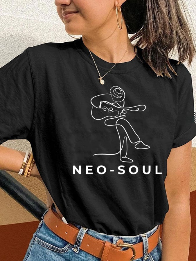 Women's Commemorative Printed Casual T-Shirt