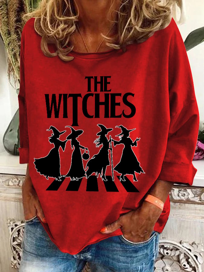 Women's The Witches Printed Crew Neck Sweatshirt