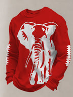Men's Casual Rugby Print T-shirt