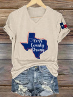 Women's Pray For Kerr County Kerr County Strong Print T-shirt