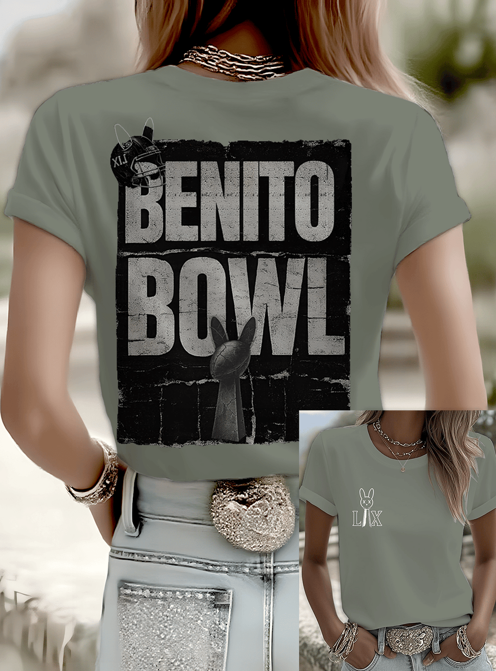 Puerto Rico Singer Benito Bowl Printed T-shirts