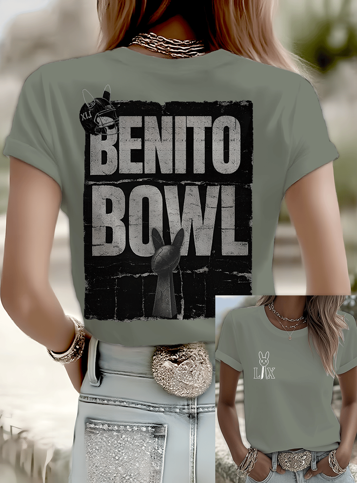 Puerto Rico Singer Benito Bowl Printed T-shirts