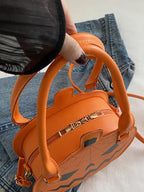 Trick-Or-Treat Leather Handlebag