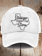 Texas Stronger Than The Storm Printed Hat