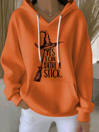 Women's Yes I Can Drive A Stick Print Casual Sweatshirt