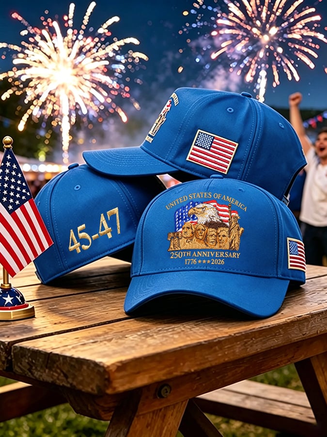 🔥🔥2nd 50% Off 🔥🔥Retro United States Of America 250th Anniversary Print Baseball Cap