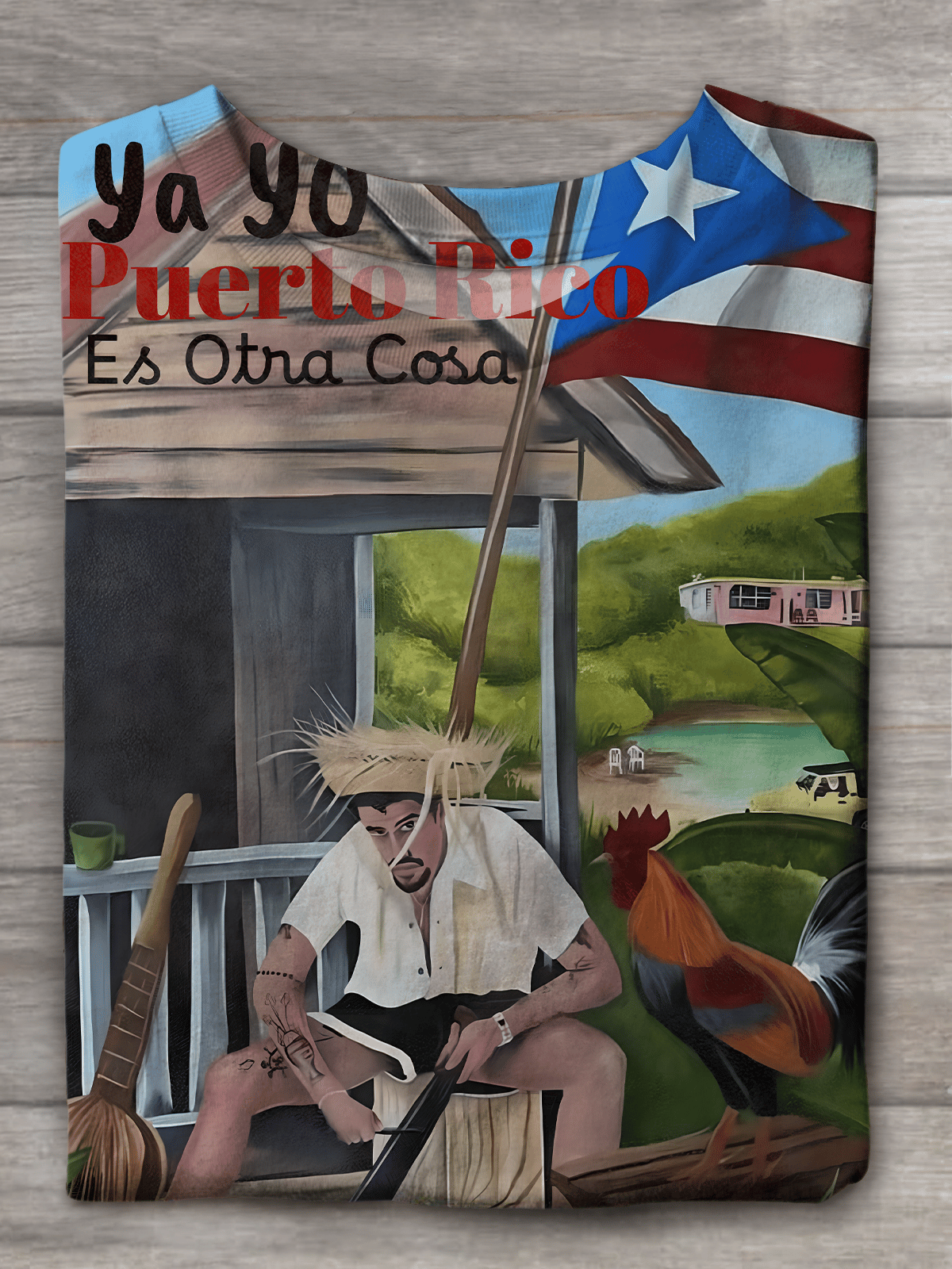 Puerto Rico Merry Christmas Printed T-shirts