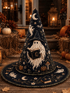 Halloween Ghost Pattern Witch Hat