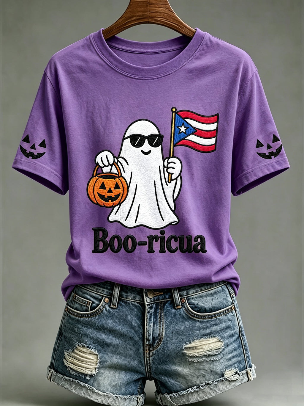 Women's Halloween In Puerto Rico Print T-Shirt