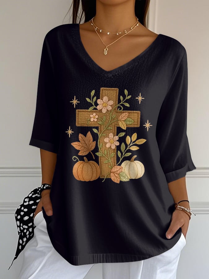 Women's Jesus  Print T-Shirt