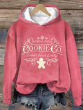 Women's Christmas Print Hoodie Long Sleeve Sweatshirt