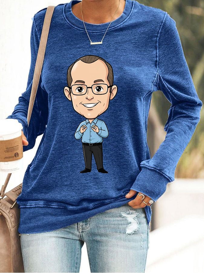 Women's Casual Printed Sweatshirt