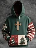 Men's casual Christmas faith print sweatshirt