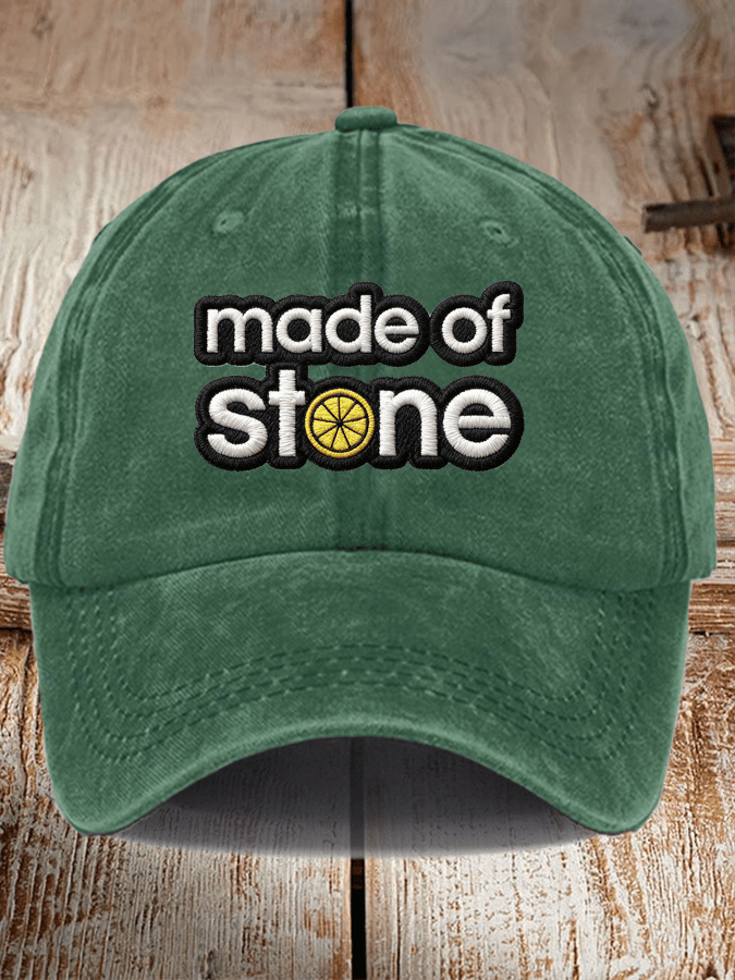 Unisex Washed Cotton Music Print Hat